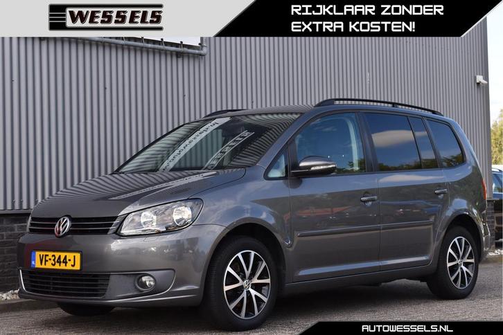Volkswagen Touran 1.6 TDI Comfortline BlueMotion Grijs kente, Auto's, Bestelauto's, Bedrijf, Te koop, ABS, Airbags, Airconditioning