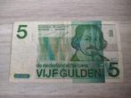 Misdruk biljet 5 gulden Vondel 1973, mist kleur, Postzegels en Munten, Ophalen of Verzenden, 5 gulden