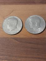 2 Kennedy Halve Dollars - 1986 & 1776-1976, Postzegels en Munten, Munten | Amerika, Ophalen of Verzenden