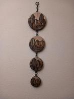 Wanddecoratie keramiek Ruscha 4 wandborden aan ketting., Ruscha Germany, Ophalen of Verzenden, Zo goed als nieuw, Nvt