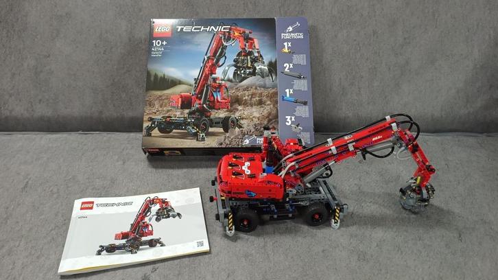 LEGO Technic 42144 Overslagkraan, Kinderen en Baby's, Speelgoed | Duplo en Lego, Zo goed als nieuw, Lego, Complete set, Ophalen of Verzenden