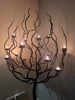 Gietijzeren Boom Waxinelichthouder, Huis en Inrichting, Woonaccessoires | Kandelaars en Kaarsen, Ophalen, Overige materialen