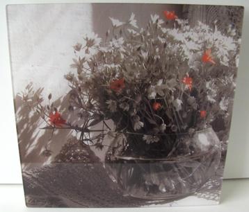 FOTO ACHTER PLEXIGLAS ZOMER BLOEMEN 30x30 cm Nieuw  beschikbaar voor biedingen