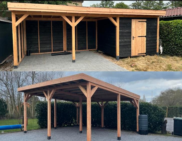 DOUGLAS OVERKAPPING - CARPORT- VERANDA, Tuin en Terras, Overkappingen, Nieuw, Veranda, Ophalen
