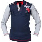 Blauw/grijze Red Horse Brooklyn jongens polo maat 104 en 140, Dieren en Toebehoren, Paardrijkleding, Kinderen, Dressuur, Nieuw