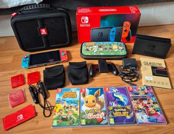 Nintendo switch mega pakket NIEUWSTAAT! beschikbaar voor biedingen