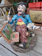 Beeld "De Kunstschilder" Handbeschilderd Keramiek, Antiek en Kunst, Ophalen of Verzenden