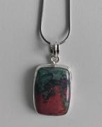Edelsteenhanger Sonora Chrysocolla  in Zilver "Nieuw", Nieuw, Ophalen of Verzenden, Met edelsteen, Zilver