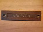 Antieke Brievenbusklep   messing, Tuin en Terras, Brievenbussen, Verzenden, Gebruikt, Overige materialen