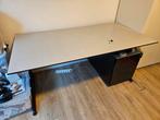 Ahrend Bureau 160x80 cm, hoogte instelbaar, incl kastje, Ophalen, Gebruikt