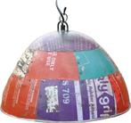 Duurzame industriële hanglamp gerecycled uit India 38x38x31, Ophalen of Verzenden, Nieuw, Metaal, Minder dan 50 cm