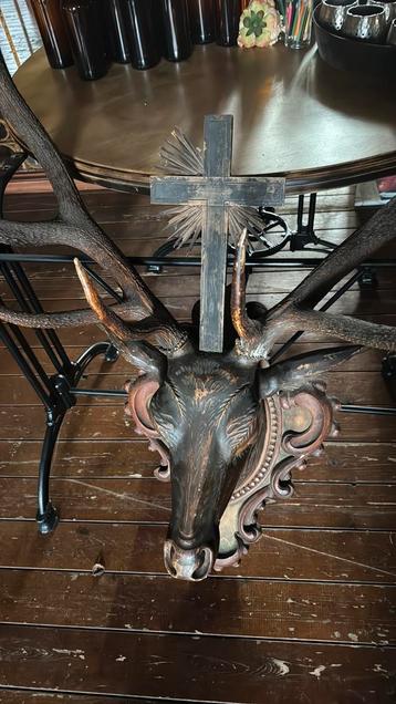 Hert hoofd beschikbaar voor biedingen