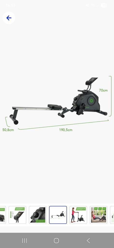 Tunturi Cardio Fit R30 Roeier, Sport en Fitness, Fitnessapparatuur, Zo goed als nieuw, Ophalen