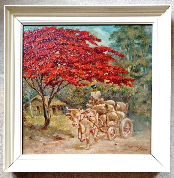 ==Nederlands-Indië==Menno van Meeteren Brouwer 1882-1974==, Antiek en Kunst, Kunst | Schilderijen | Klassiek, Ophalen of Verzenden