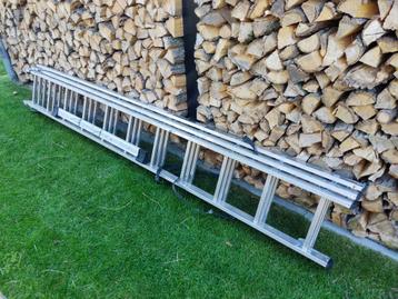 Hailo 3 delige Ladder 3x11 treden 3 Delig Uitschuifbaar beschikbaar voor biedingen