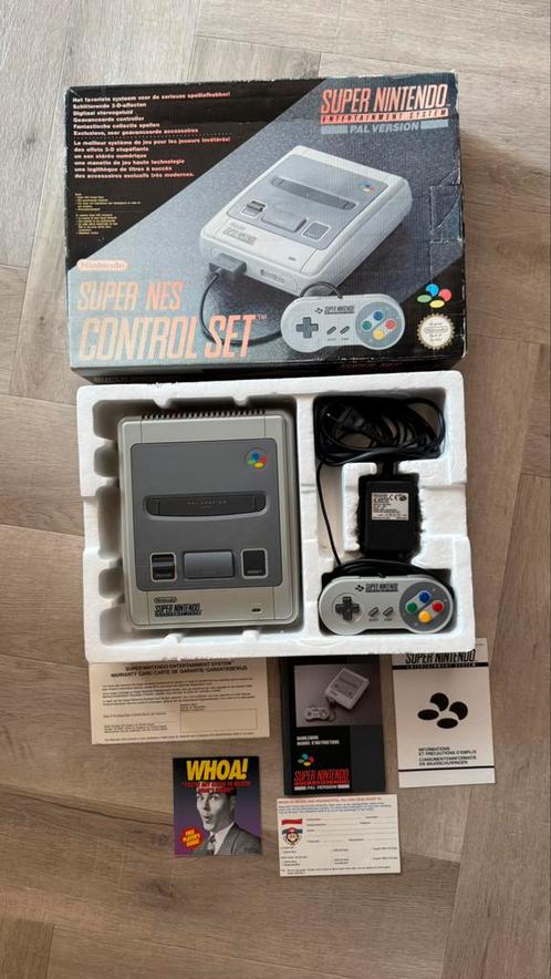 Complete Snes boxed inclusief games., Spelcomputers en Games, Spelcomputers | Nintendo Super NES, Met 1 controller, Met games
