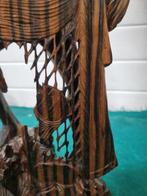 beeld hout man met net groot, Verzamelen, Beelden en Beeldjes, Ophalen of Verzenden