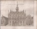 Veere Stadhuis La maison de ville de Tervere 1743, Antiek en Kunst, Ophalen of Verzenden