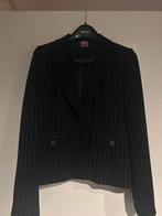 Krijtstreep pak extra LANG, Kleding | Dames, Maat 38/40 (M), Zwart, Ophalen of Verzenden, Zo goed als nieuw