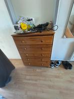Houten Ladekast met 5 Laden, Ophalen, Gebruikt, 5 laden of meer, 50 tot 100 cm