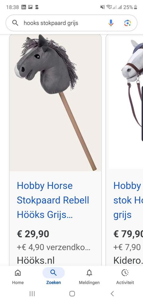 Grijs Stokpaard Rebell Hööks - Nieuw, Hobby en Vrije tijd, Overige Hobby en Vrije tijd, Zo goed als nieuw, Ophalen of Verzenden