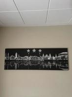 Schilderij van de sky line Ajax, Ophalen of Verzenden, Zo goed als nieuw, Overige typen