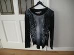 nieuw heel mooi zwart shirt leuke print medium trueprodigy, Ophalen of Verzenden, Nieuw, Maat 48/50 (M), Zwart