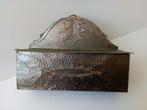 Antiek/Art nouveau Opberg/handschoenenkistje. Wandmodel., Ophalen of Verzenden