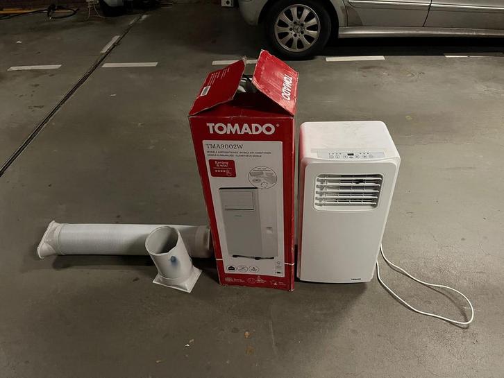 Twee mobiele airco's: Tomado & Tristar - Koel de zomer!, Witgoed en Apparatuur, Airco's, Gebruikt, Mobiele airco, 60 tot 100 m³