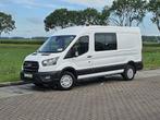 FORD TRANSIT 2.0 l3h2 dubbele cabine!, Auto's, Gebruikt, Euro 6, Wit, Bedrijf