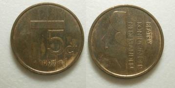 Beatrix 5 cent 1997 beschikbaar voor biedingen