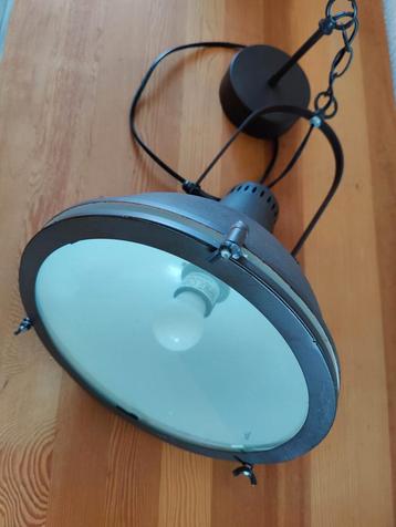 Plafondlamp hanglamp industriële look zwart bruin  beschikbaar voor biedingen
