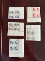 1951 Zomerzegels kastelen blokken NVPH nr 568-572 postfris, Postzegels en Munten, Postzegels | Nederland, Na 1940, Verzenden, Postfris
