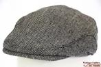 platte pet Flatcap Hawkins vissengraat grijs maat 58 nieuw, Hawkins, Nieuw, Ophalen of Verzenden, Pet