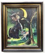 184 - Schilderij, Antiek en Kunst, Kunst | Schilderijen | Klassiek, Ophalen of Verzenden