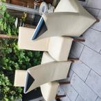 4 degelijk eetkamerstoelen. Echt leer altijd goed onderhoude, Huis en Inrichting, Ophalen, Zo goed als nieuw, Vier