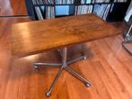 Retro chromen draaibaar tafeltje 80x40x52, Huis en Inrichting, Gebruikt, 75 cm of meer, Hout, Ophalen
