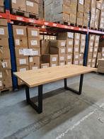 Houten Eettafel 2x1m, Ophalen, Gebruikt, 100 tot 150 cm, Eikenhout