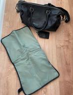 Zwart leren cowboysbag Luiertas, Ophalen of Verzenden, Gebruikt, Schoudertas