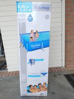 Zwembad Bestway 300*201*66, incl filterpomp en eventueel ext, 200 tot 400 cm, Gebruikt, Rechthoekig, Opzetzwembad