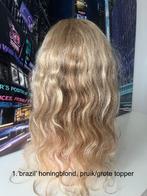 echt haar pruik/topper blond, Sieraden, Tassen en Uiterlijk, Ophalen of Verzenden, Zo goed als nieuw, Pruik of Haarverlenging