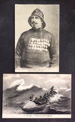Boot sloep reddingssloep drenkeling zee Franse Kanaalkust, Ophalen of Verzenden, Voor 1920, Ongelopen, Overige thema's