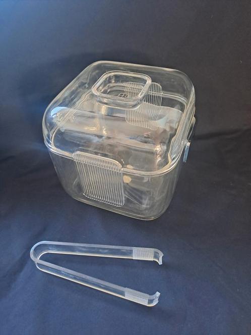 Vintage Lucite Ice Bucket - Fratelli Guzzini. C. 1970's 80's, Antiek en Kunst, Antiek | Keukenbenodigdheden, Verzenden