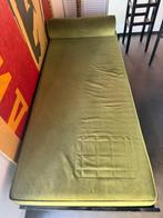 Groene Daybed (Retro), Huis en Inrichting, Banken | Sofa's en Chaises Longues, Hout, Gebruikt, Eenpersoons, Ophalen of Verzenden