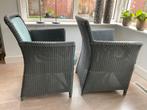 Twee Lloyd Loom Stoelen ( grijs), Ophalen, Gebruikt, Minder dan 75 cm, Riet of Rotan