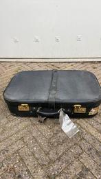 Leren koffer vintage met ruitvoering, Ophalen of Verzenden, Gebruikt, Overige instrumenten, Flightcase