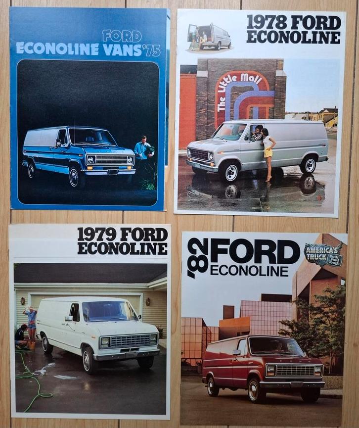 Ford Econoline. 6 stuks  € 12,--, Boeken, Auto's | Folders en Tijdschriften, Zo goed als nieuw, Ford, Ophalen of Verzenden