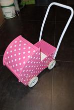 Poppenwagen hout, Kinderen en Baby's, Speelgoed | Houten speelgoed, Ophalen of Verzenden, Zo goed als nieuw, Duw- of Trekspeelgoed