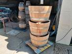Eiken plantenbakken boombakken van wijnvaten 228 ltr tot 500, Ophalen, Rond, Nieuw, 60 tot 100 cm