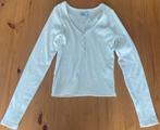 Hollister witte topje met lange mouwen, maat S, Wit, Nieuw, Ophalen of Verzenden, Lange mouw